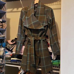 Outlander Winter Coat- Mackenzie Plaid with Shawl Collar
